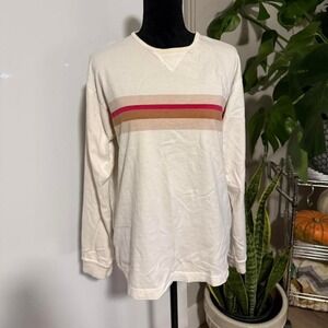Polo Sport Ralph Lauren Cream Stripe Long Sleeve Tee — Size M‎